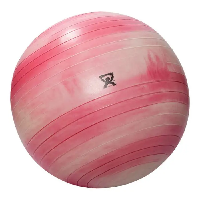 CanDo Inflatable Exercise Ball, Extra Thick ABS, 42 Inches, Red Seasonal Sale